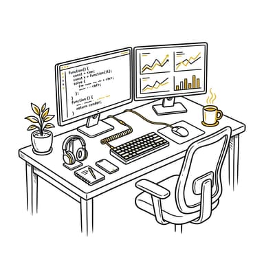 Developer working at desk